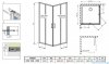 Radaway Premium Pro Kdd  kabina 100x90cm szkło przejrzyste 1017100-01-01L/1017090-01-01R